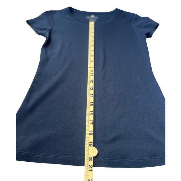 Banana Republic Black Fitted Scoop Neck Pima Cotton Tee Shirt – Medium - Picture 8 of 10